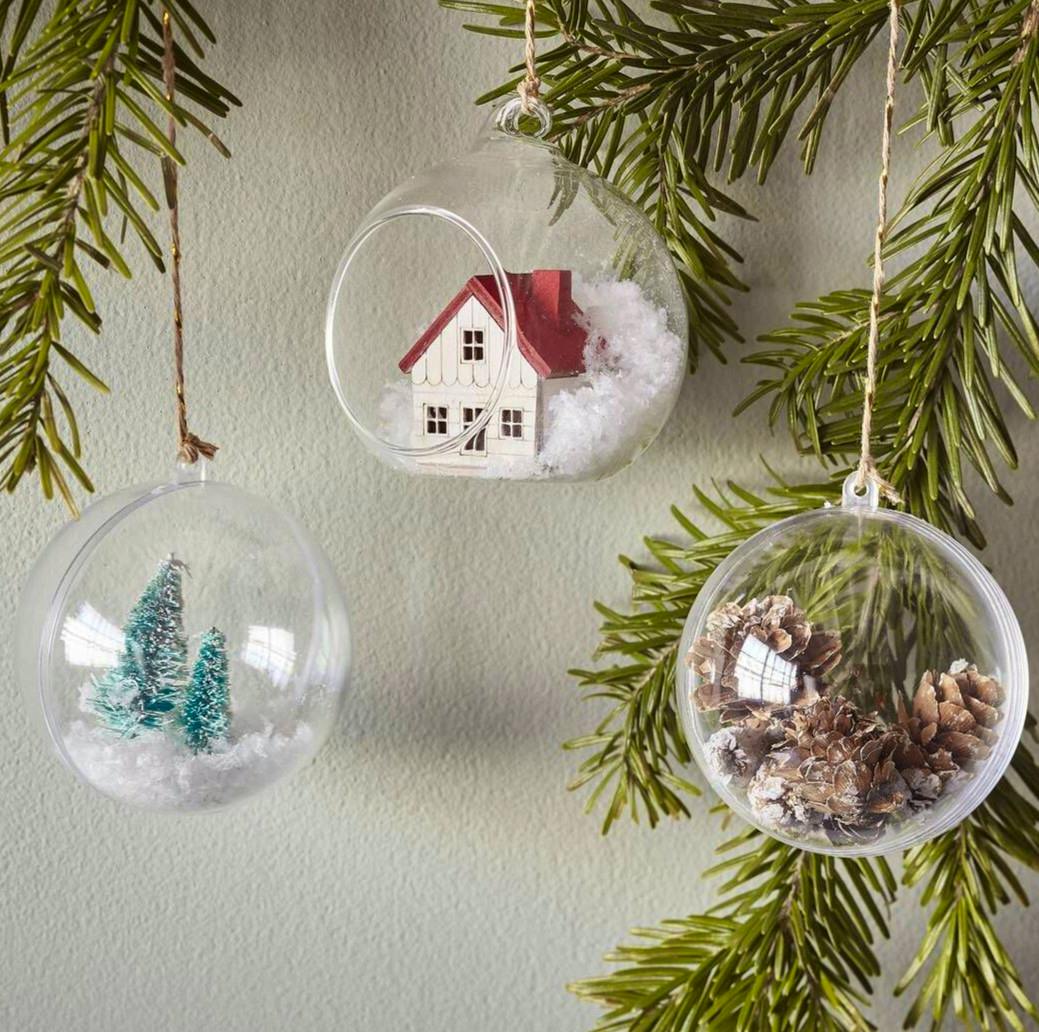 Hobbycraft Frosted Green Bottle Brush Christmas Tree 12 Pack, £4