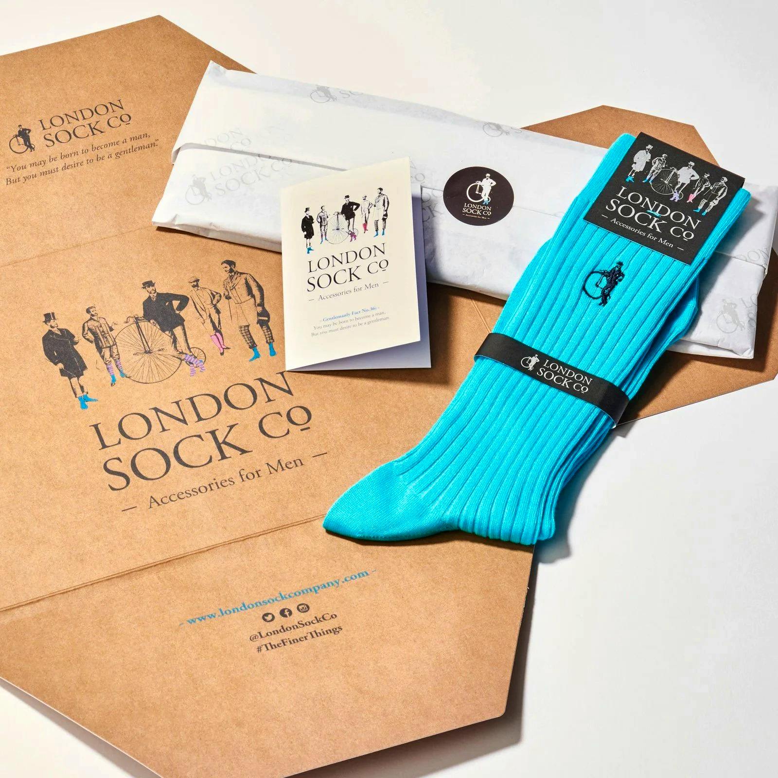London Sock Co Gift membership to the Sock Club and the recipient can enjoy new sock styles delivered to their door every month. They can choose their own luxury socks, or choose to be surprised each month. From £42