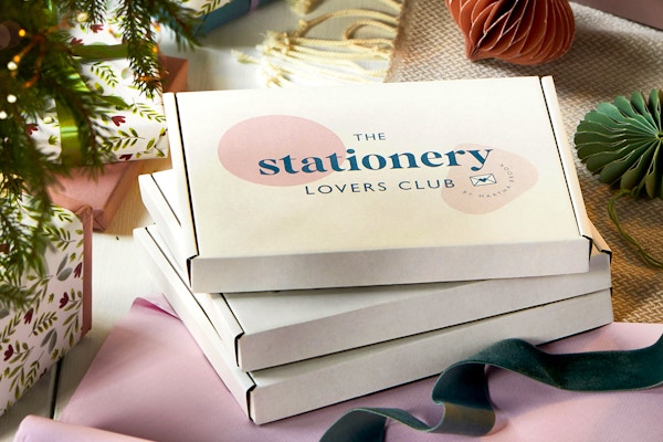 Martha Brook Stationery lovers can enjoy a personalised three months stationery subscription box filled with an assortment of exclusive themed stationery, including a piece personalised with a name of your choice. Three month subscription, £59.95