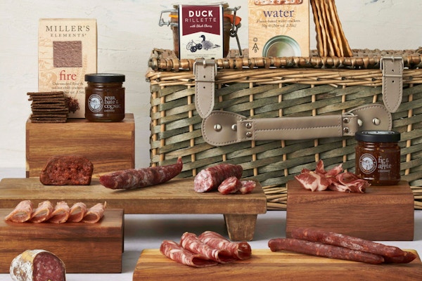 Great British Charcuterie Co A carefully chosen selection of charcuterie products bundled together with some of favourite accompaniments for you to enjoy monthly. From £49.95.
