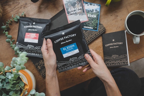 Coffee Factory Choose from blends, single origins, decaf, beans or pre-ground, how much and often you'd like coffee delivered. From £8.95 per month.