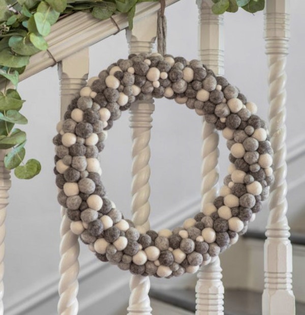 Southwold Wreath Large Grey, £50