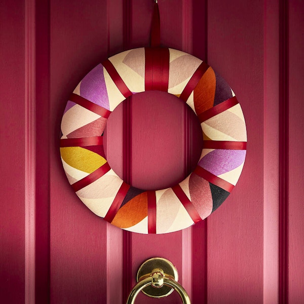 Velvet Christmas Wreath, £95
