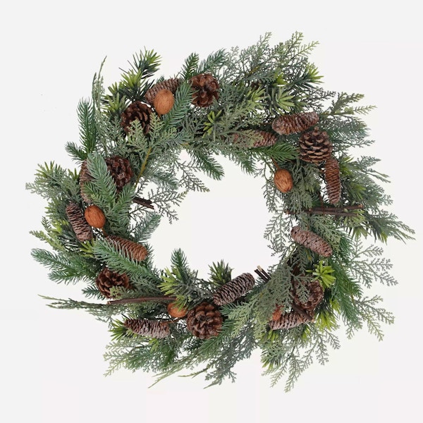 Mixed Fir Cone Wreath, £79.95