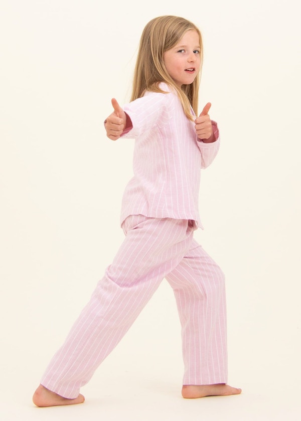 Alvie Pink Stripe Pyjamas (2-10yrs