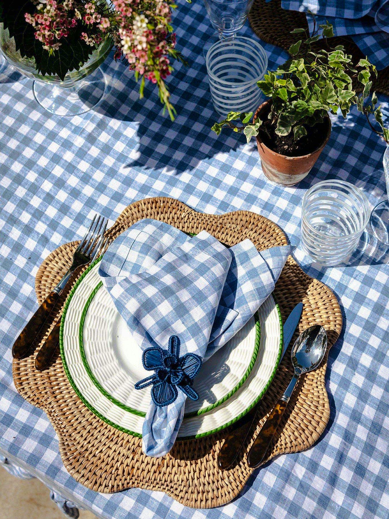 Rebecca Udall Scalloped Natural Rattan Placemat, £22