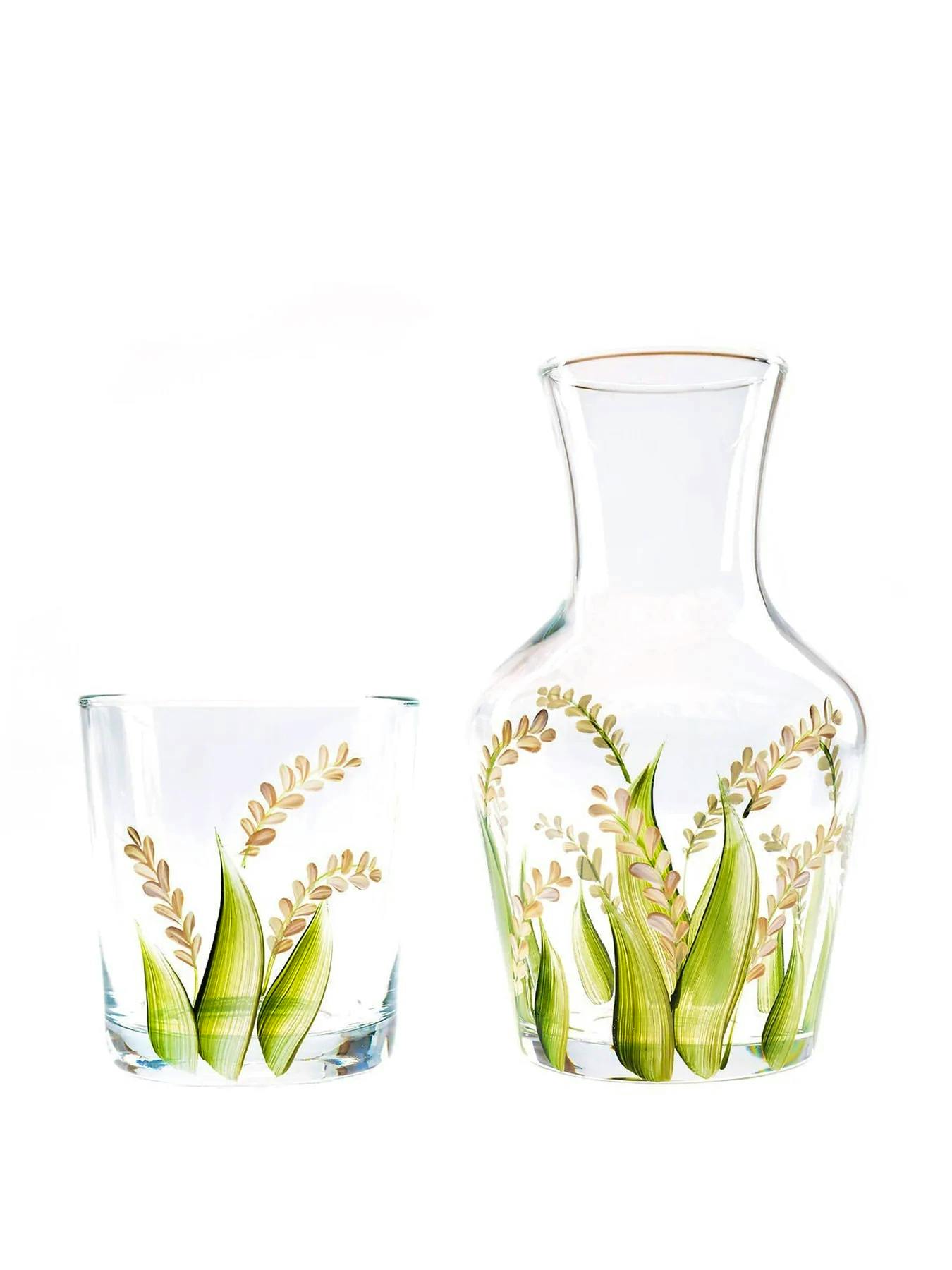 Petra Palumbo Parchment Lavender Carafe And Tumbler, £88