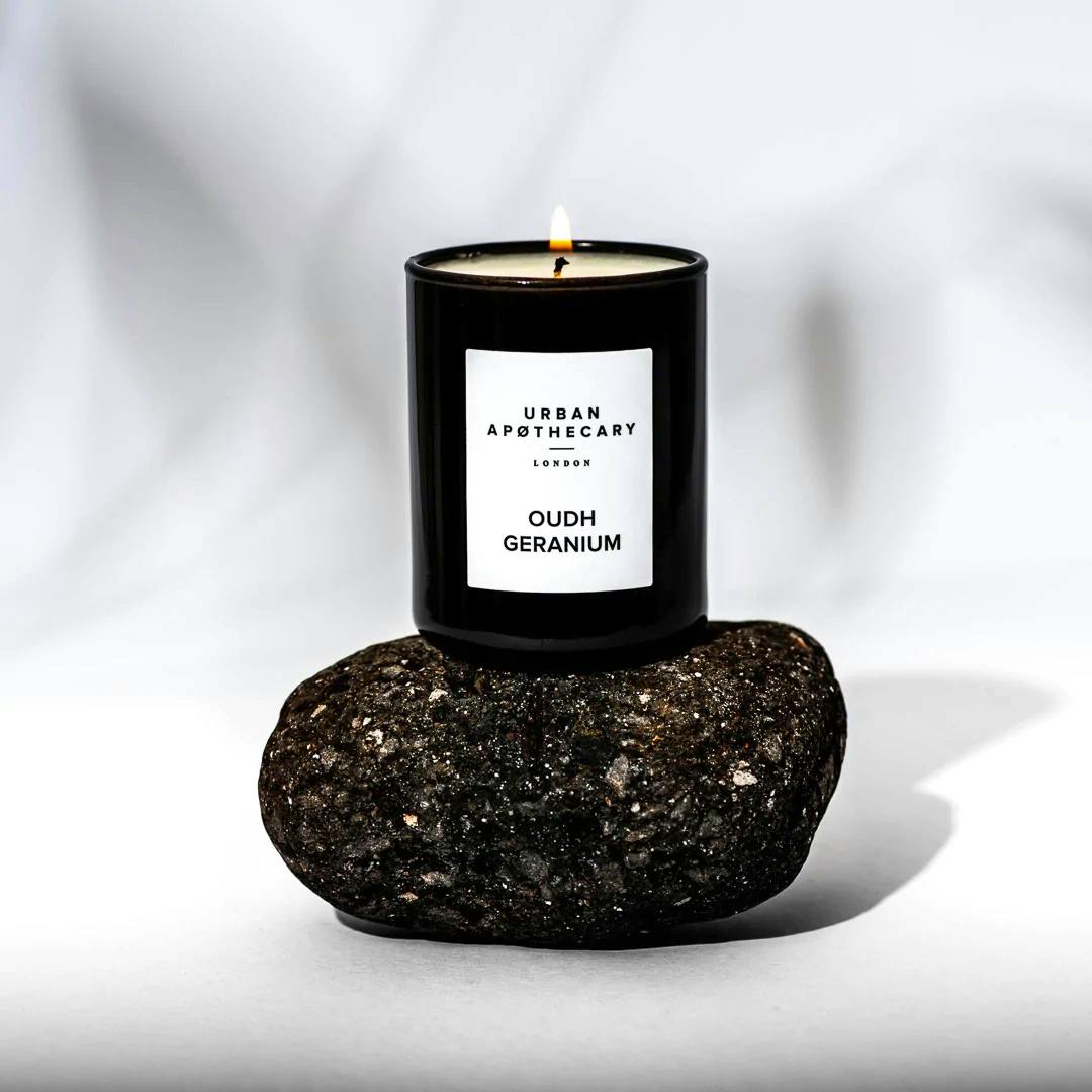 Urban Apothecary Oudh Geranium Signature Votive Candle, £20