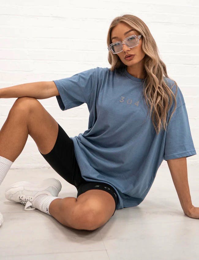 304 Core One Hundred Relaxed Fit T Shirt Dusty Blue, £19.99