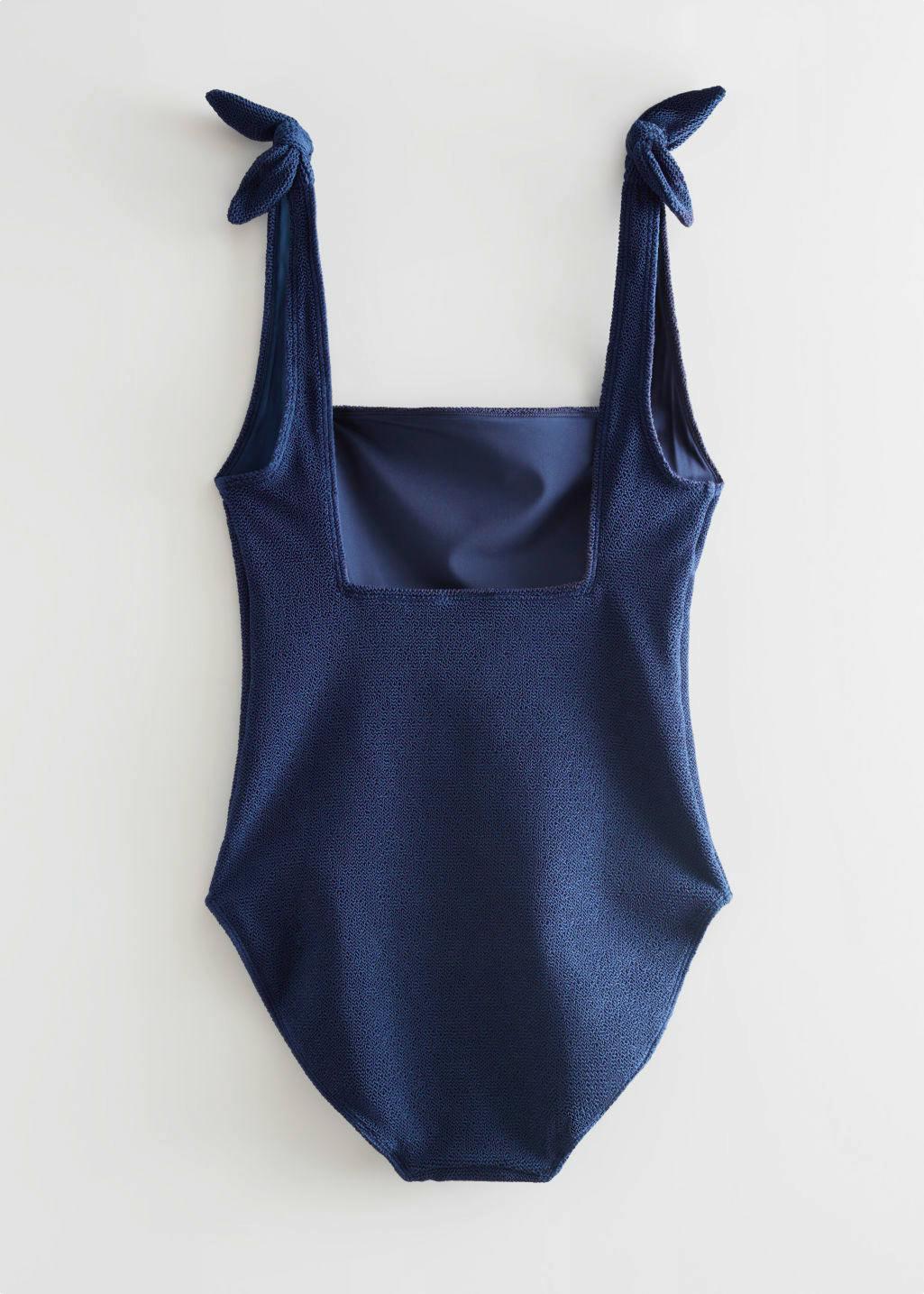 & Other Stories Textured Bow Tie Swimsuit, £45