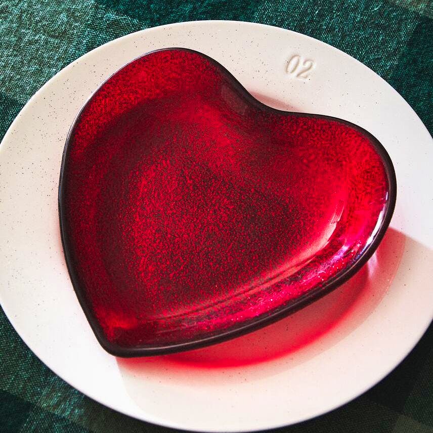 Zara Heart Plated Dessert Plate, £5.99