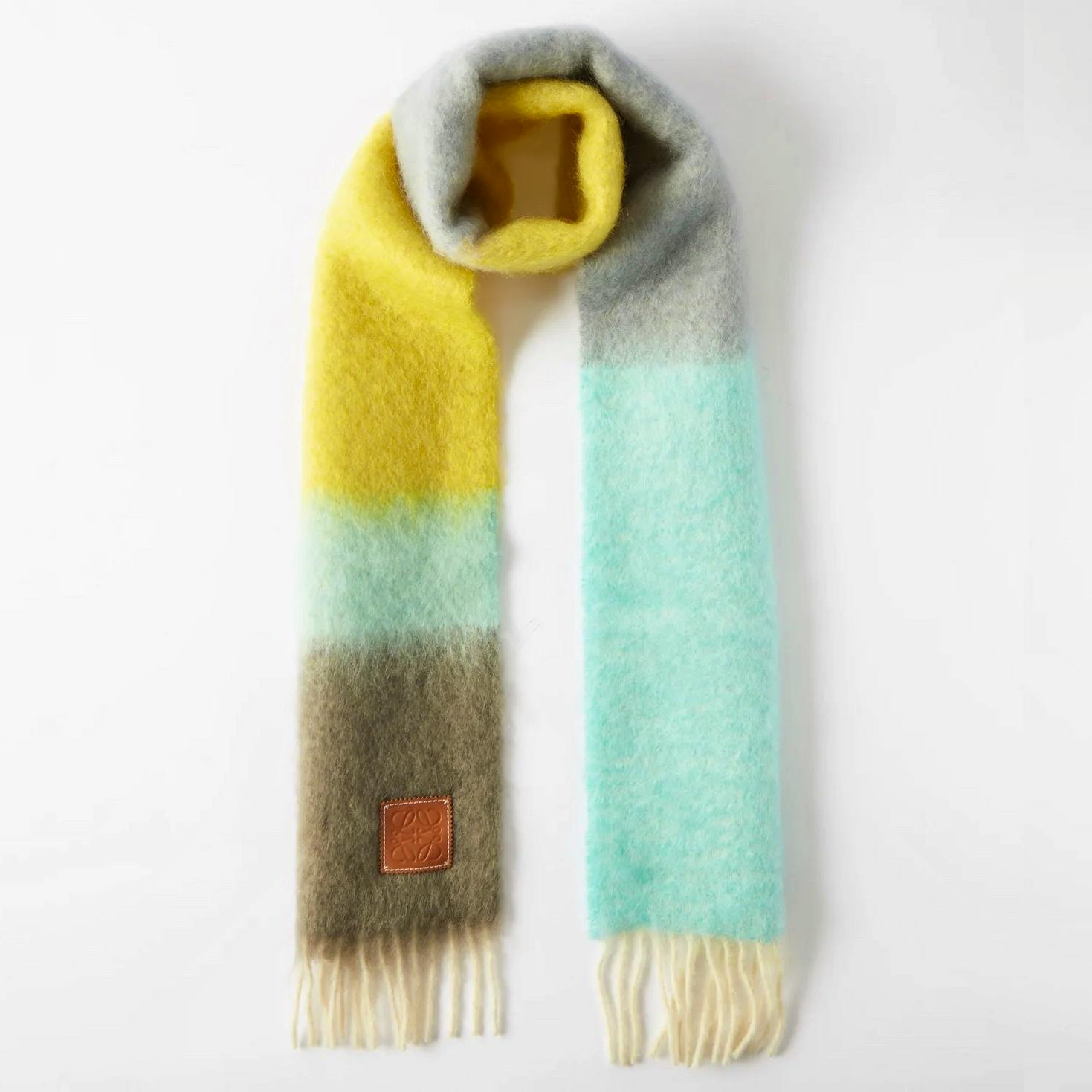 Loewe Anagram-Patch Striped Scarf, £225