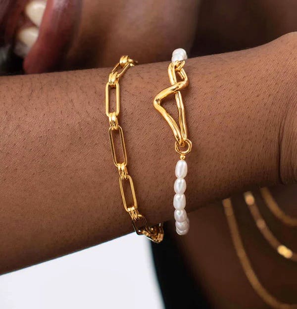 Missoma Gold Plated Chain Bracelet, £98