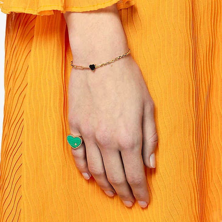 Yvonne Leon Solitaire Coeur 18 ct Yellow Gold Bracelet, £1,070