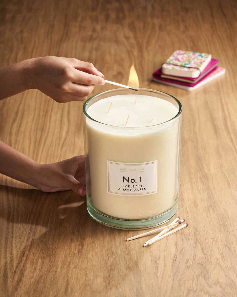 Aldi 2.5 Kg Lime & Basil Hurricane Candle. £24.99