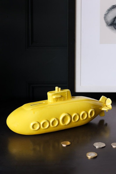 Rockett St George Yellow Submarine Money Box, £27