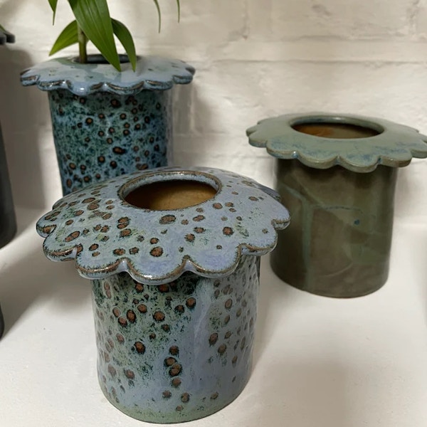 The KTD Store Medium Ceramic Petal Vase, £25