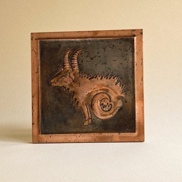 Mantel Capricorn Copper Wall Plaque, £95