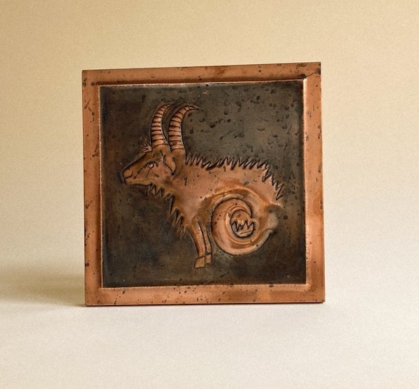 Mantel Capricorn Copper Wall Plaque, £95