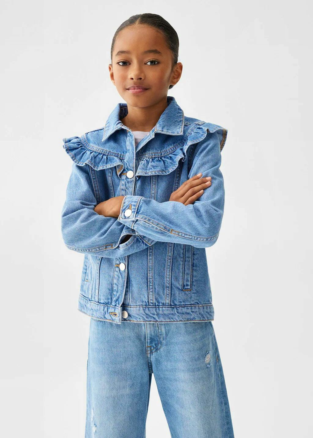 Mango Frills Denim Jacket, £29.99