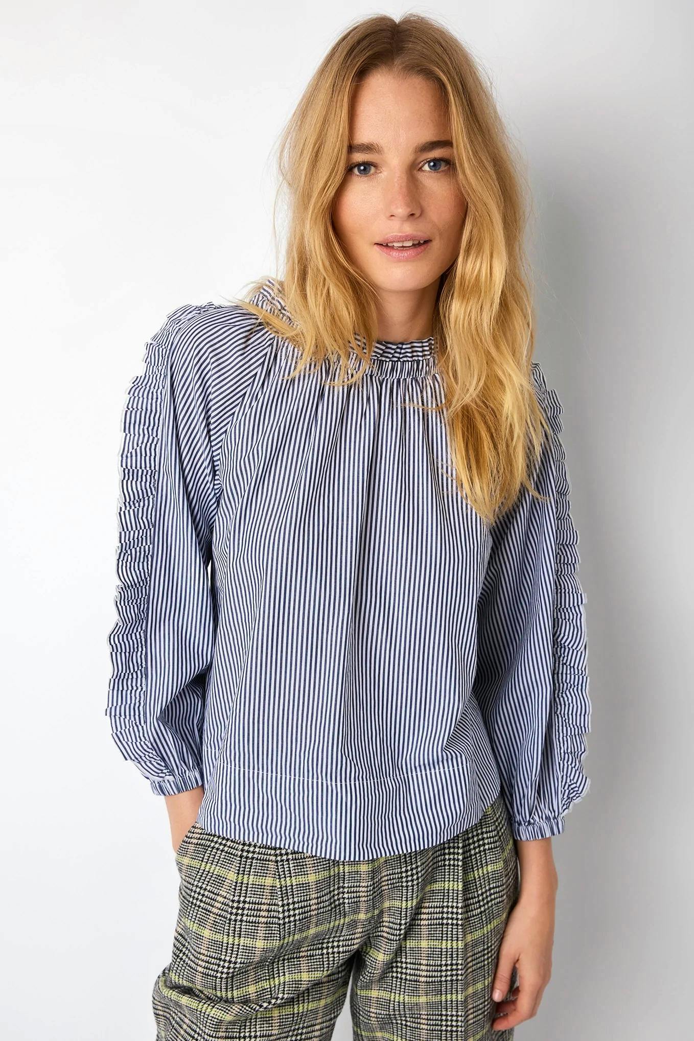Rae Ruffle Sleeve Stripe Top £165