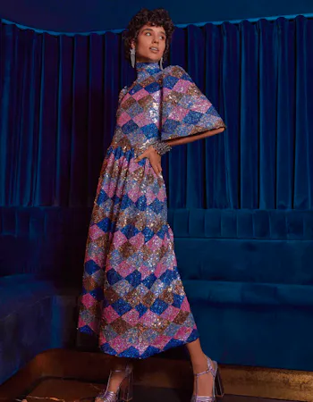 Diane Diamond Sequin Dress