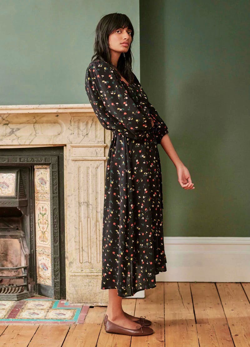 Anna Dress In Dancing Daisies Now £120