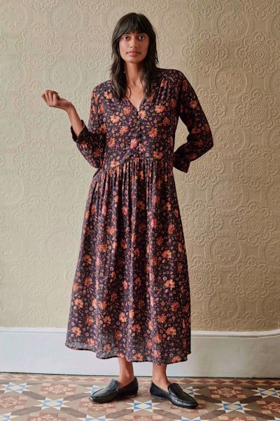 Pearl Dress In Floral Print Now £125