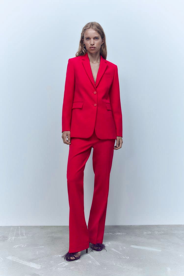 Straight Blazer With Pockets NOW £29.99