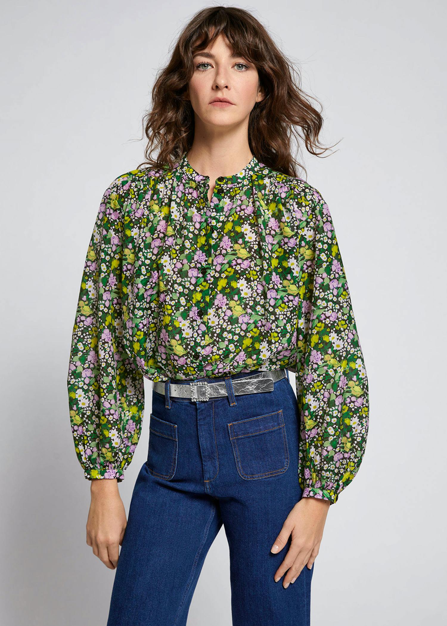 Printed Silk Blend Blouse £95