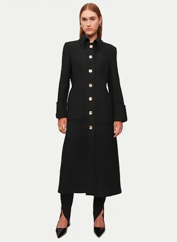 Italian Wool Military Coat
