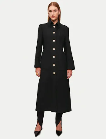 Italian Wool Military Coat