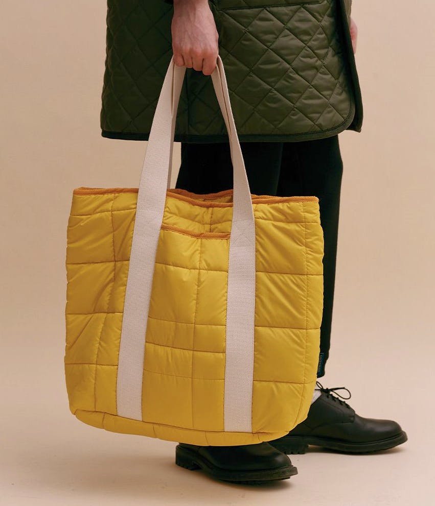 Lavenham Jackets Lined Big Tote Mag In Mustard, £135