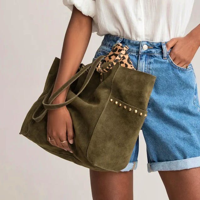 La Redoute Suede Tote Bag, £59.40