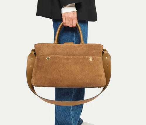 Jigsaw Adela Suede Tote, £220