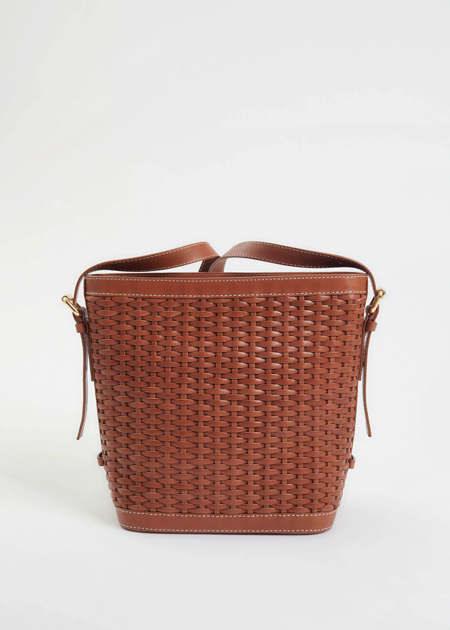 Braided Leather Bucket Bag £135