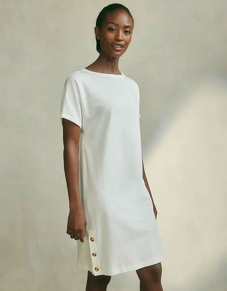 Jersey Button Side Dress £89