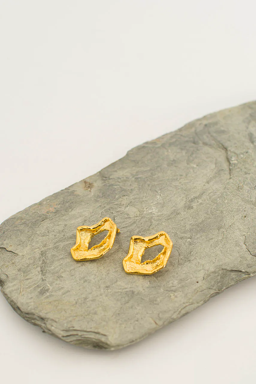 Macie Embossed Hoop Earrings £28