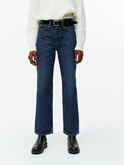 Arket Straight, Cropped Non- Stretch Jeans, £69