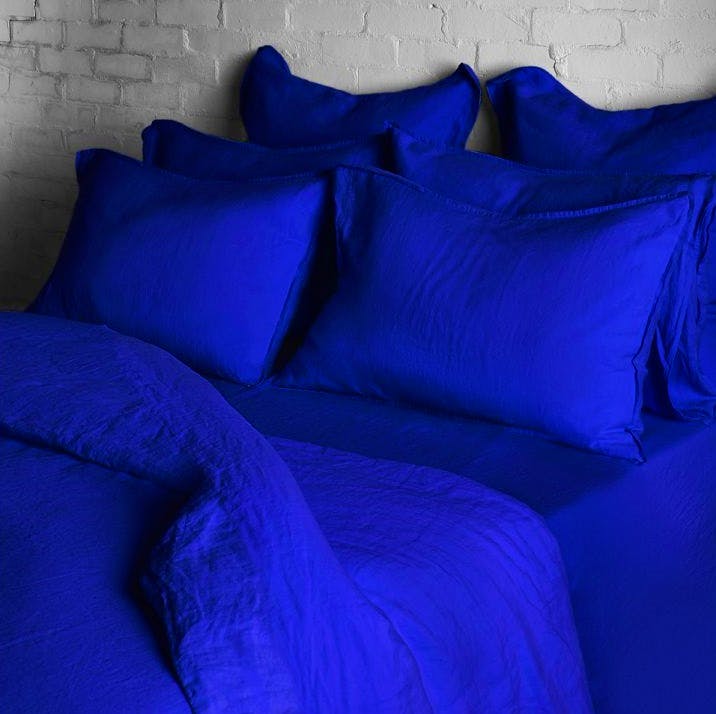 The Conran Shop Workwear Blue Linen Bedding Collection, from £35
