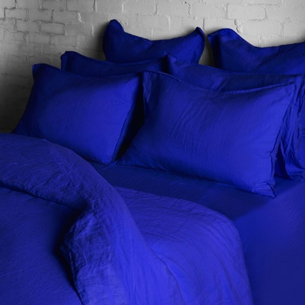 The Conran Shop Workwear Blue Linen Bedding Collection, from £35