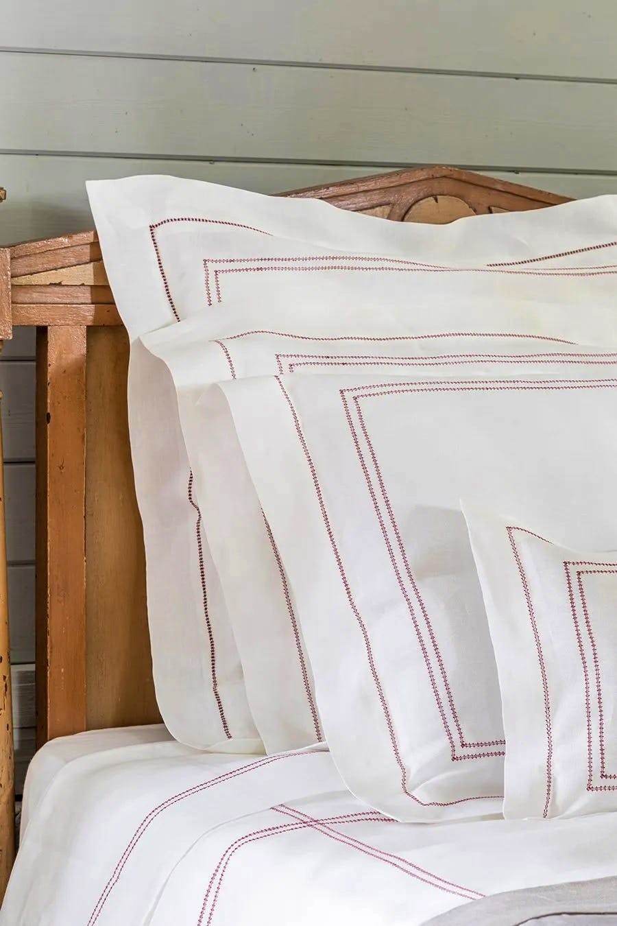 Volga Linen Hemstitch Pillow Case, £62– 72