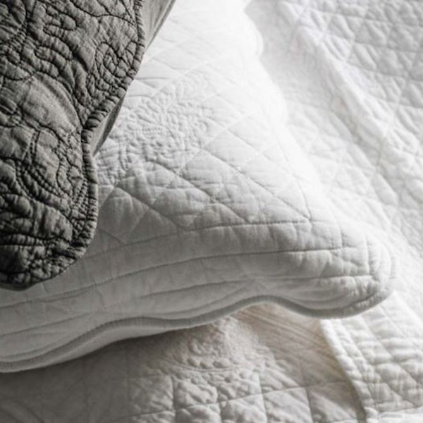 Flint Collection Quilted Pillowcase, £30