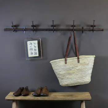 Vintage Iron School Hooks