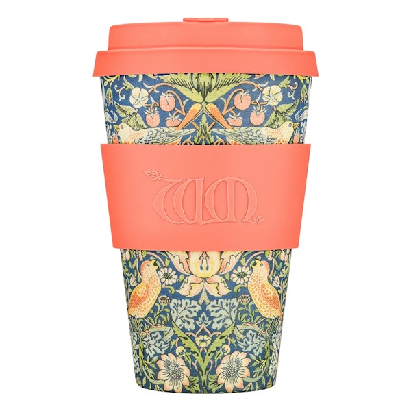 William Morris The perfect marriage of old and new – Ecoffee Cup has a range of cups showcasing the work of iconic print maker, William Morris. It has a ribbed band, smartly emblazoned with his monogram for non-slip sipping and an easy-close lid for safe travels. Who said functionality couldn’t be beautiful?
Ecoffee Cup, £14.95