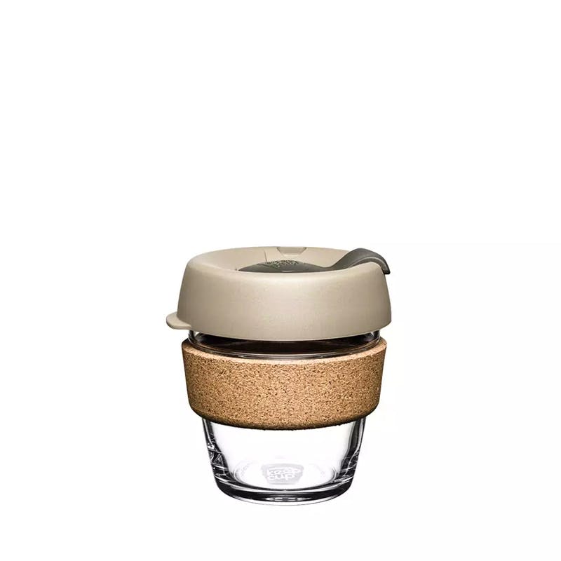 Brew Cork This Barista standard 6oz cup from KeepCup is the perfect dinky reusable for espresso lovers. Made from durable, toughened glass with a recovered cork band made from the waste of wine cork production in Portugal. Its press fit sipper lid makes it easy to drink from - lid on or off.
KeepCup, from £19.95