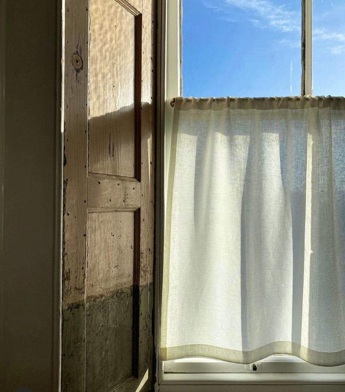 East London Cloth Cafe Curtain – Elderfield, from £60