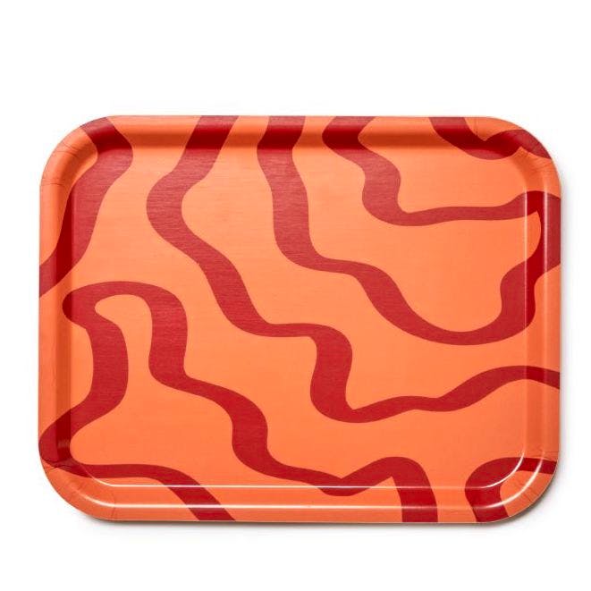 The Conran Shop Medium Wavy Lines Tray in Orange, £35