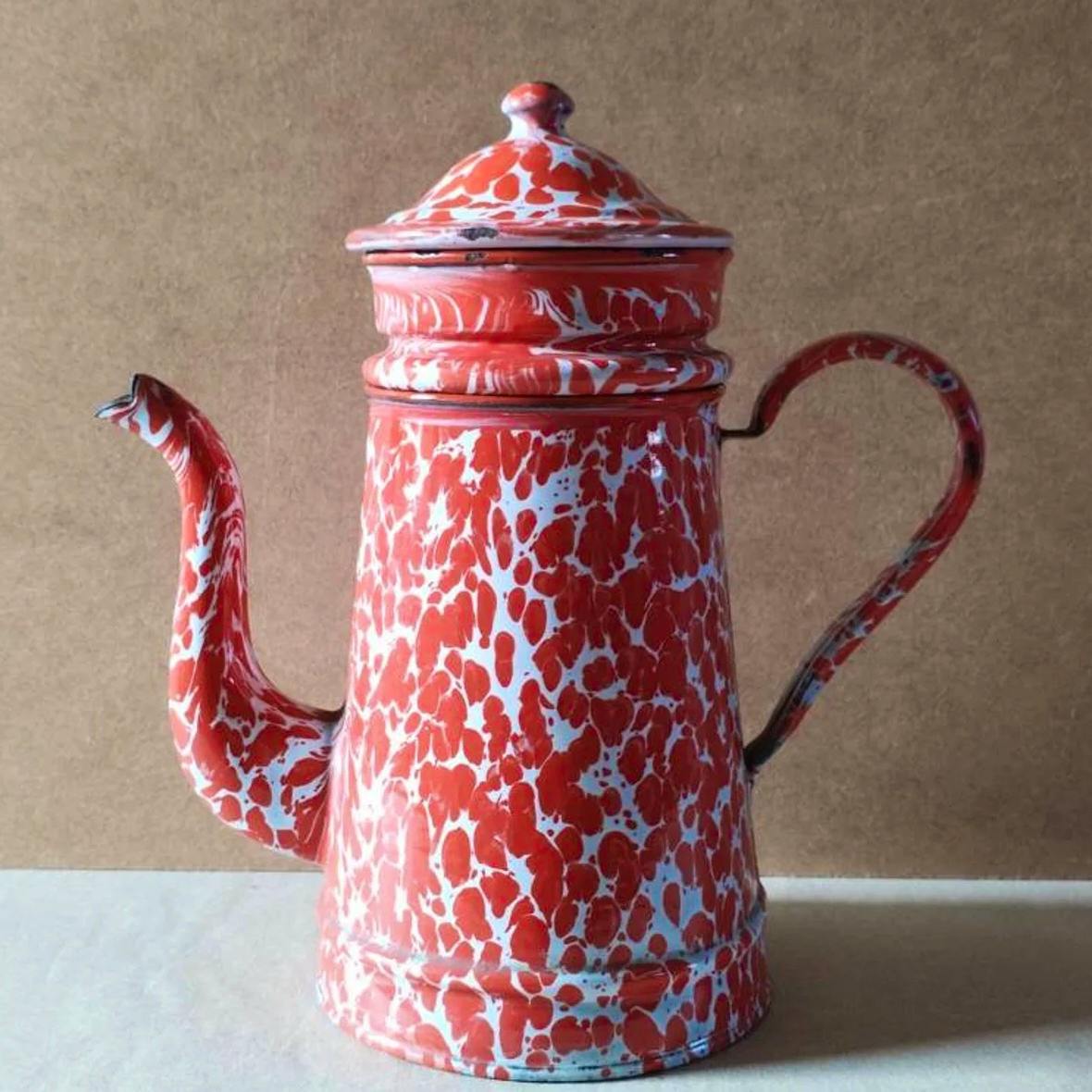 Etsy French Antique Enamel Coffee Pot, £131.88