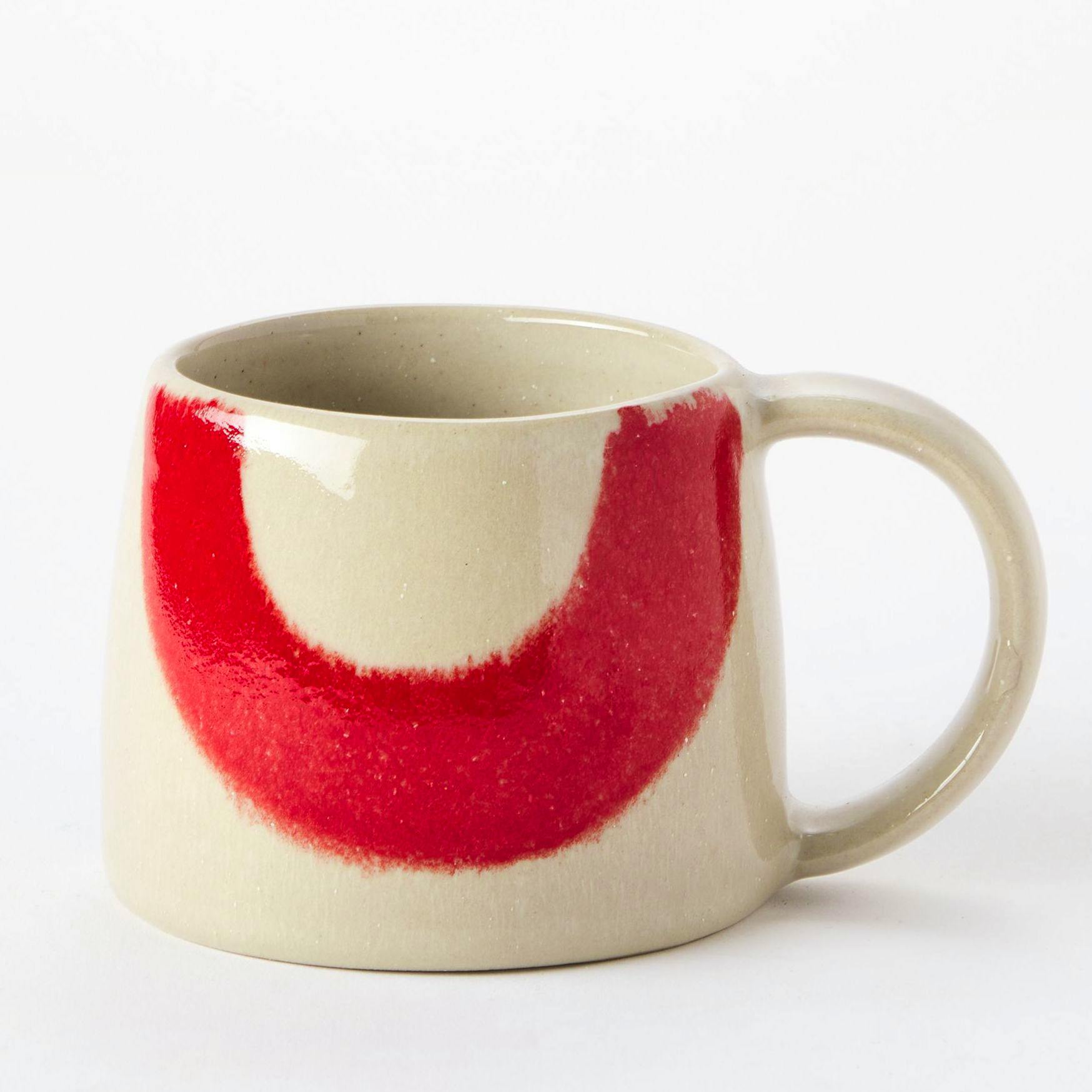 The Conran Shop Block Print Mug in Red & Aqua, £20